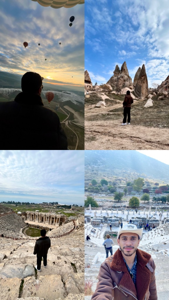 Cristian explorando Turquía