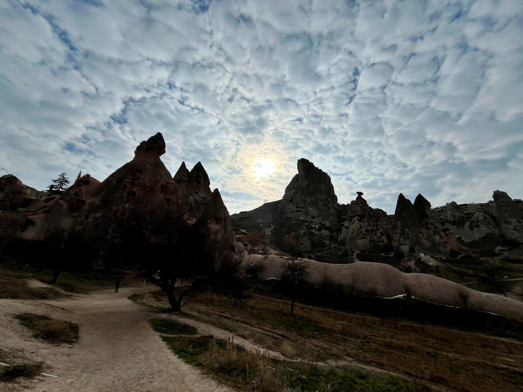 Formaciones rocosas Capadocia contraluz